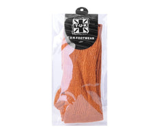 T.U.K. Shoes TSK1129 Orange Ribbed Glitter Sock TSK1129-OS