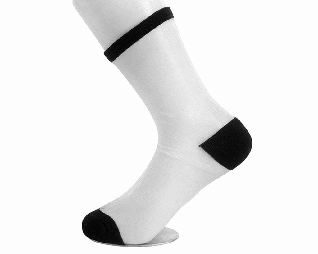 T.U.K. Shoes TSK1037 White Sheer Sock TSK1037-OS
