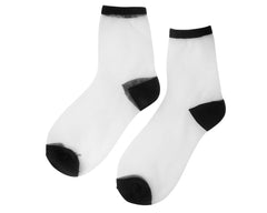 T.U.K. Shoes TSK1037 White Sheer Sock TSK1037-OS
