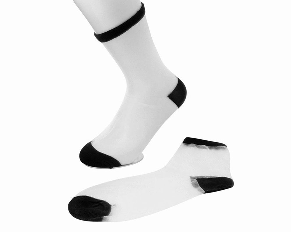 T.U.K. Shoes TSK1037 White Sheer Sock TSK1037-OS