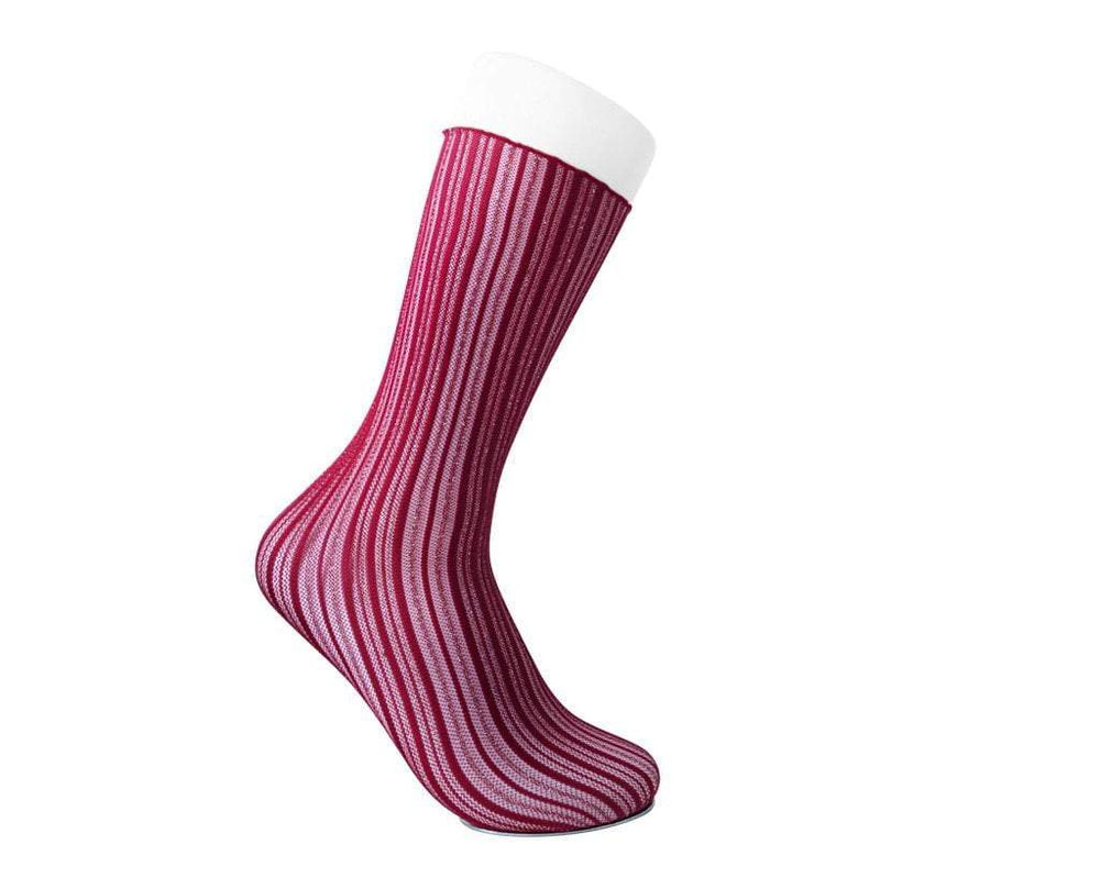 T.U.K. Shoes TSK1088 Red Lettuce Trim Lace Sock TSK1088-OS