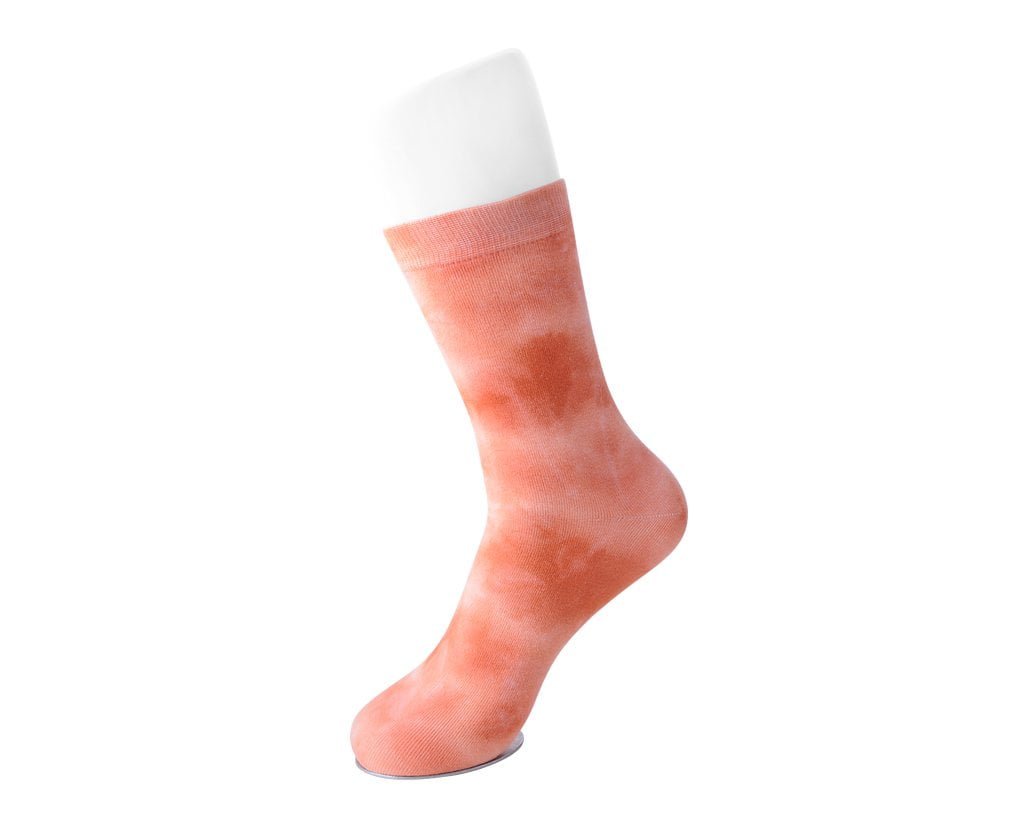 T.U.K. Shoes TSK1111 Tie-Dye Tangerine Women's Crew Sock TSK1111-OS