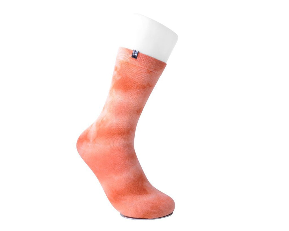 T.U.K. Shoes TSK1111 Tie-Dye Tangerine Women's Crew Sock TSK1111-OS