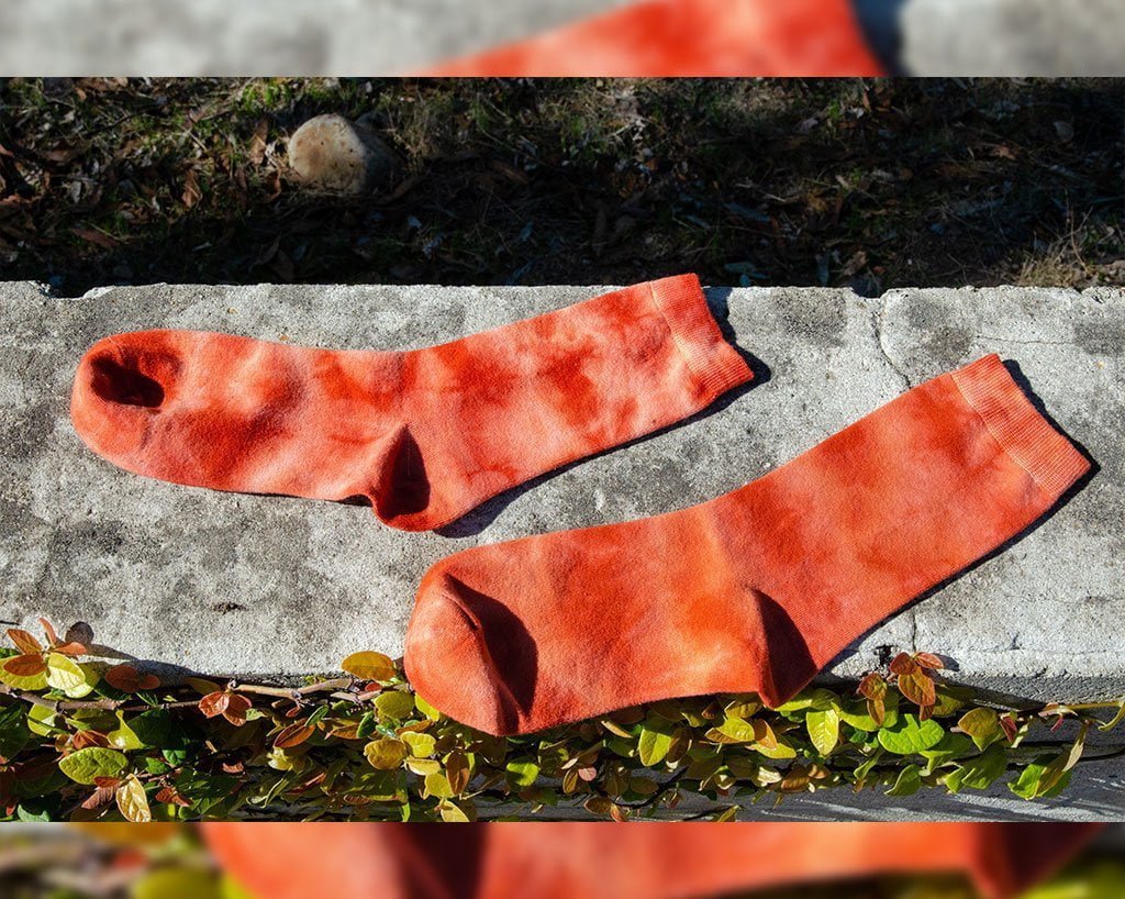 T.U.K. Shoes TSK1111 Tie-Dye Tangerine Women's Crew Sock TSK1111-OS