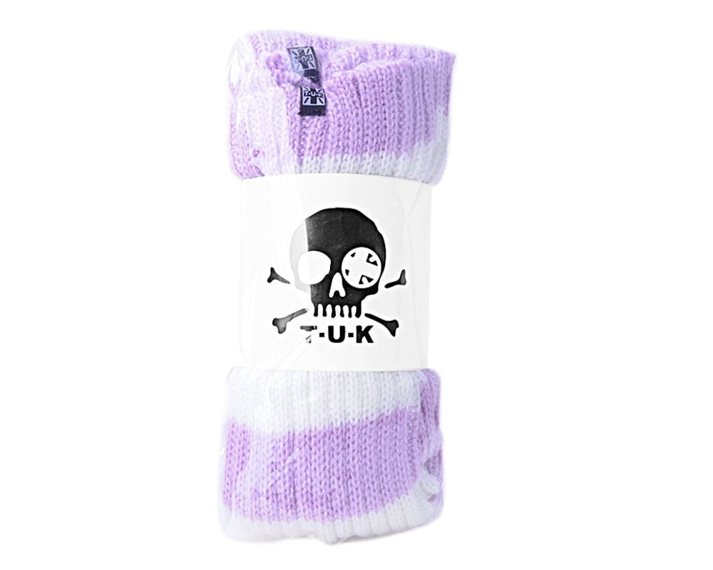 T.U.K. Shoes TSK1162 Purple & White Stripe Knit Leg Warmer TSK1162-OS