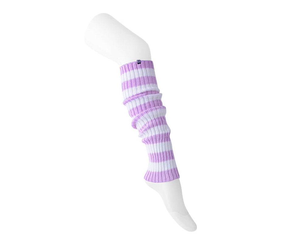 T.U.K. Shoes TSK1162 Purple & White Stripe Knit Leg Warmer TSK1162-OS