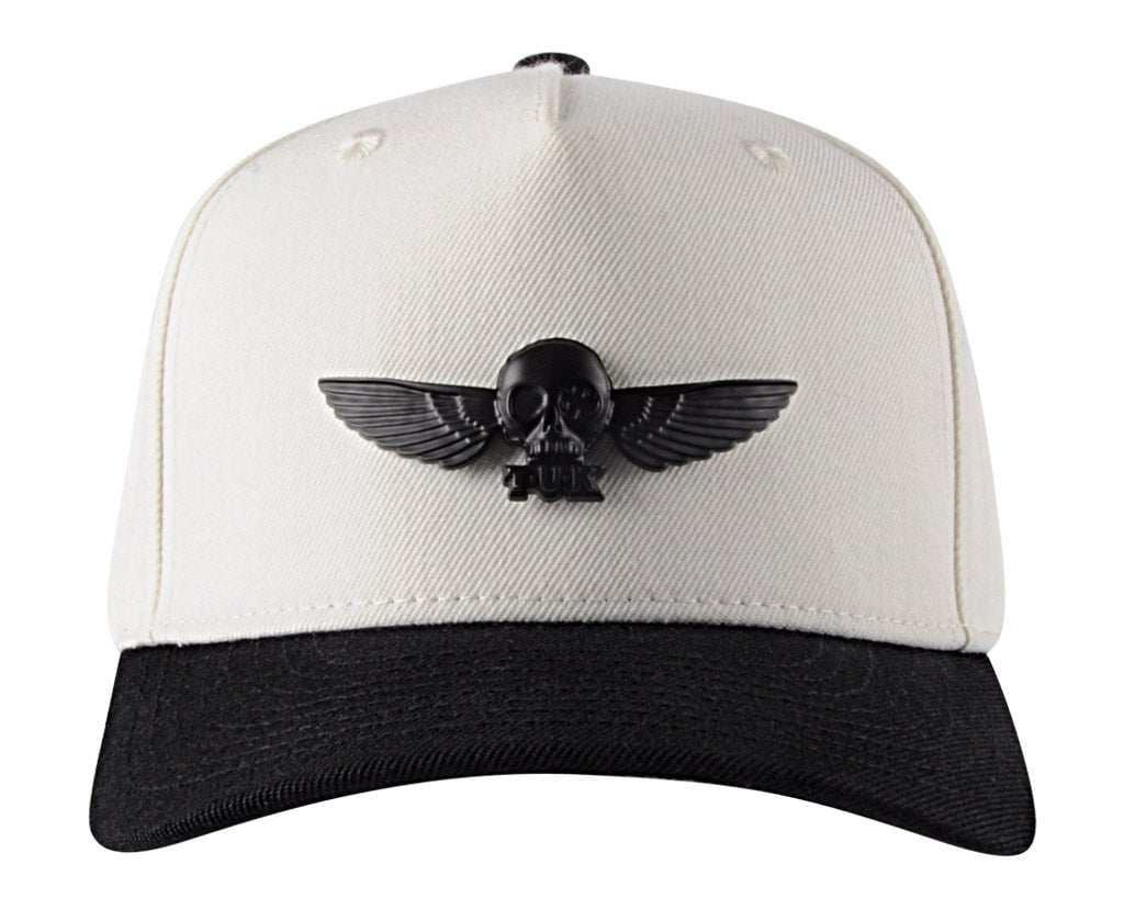 T.U.K. Shoes HT07 Black & Cream T.U.K. Wing Pin Hat HT07-OS