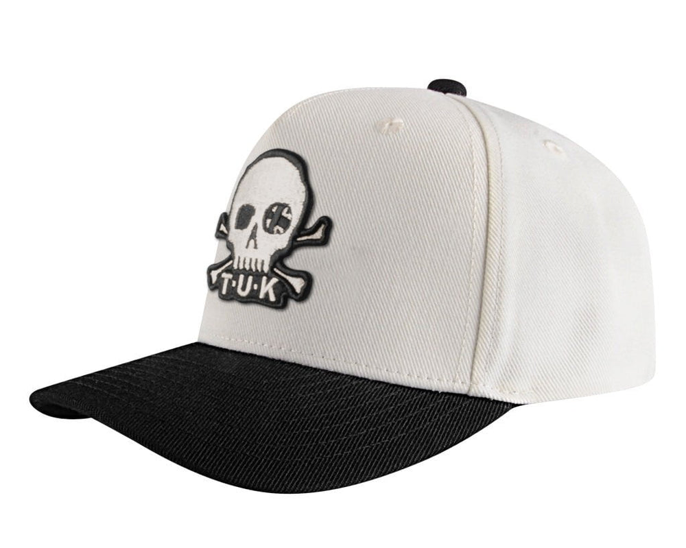 T.U.K. Shoes HT08 Black & Cream Skull Logo Hat HT08-OS