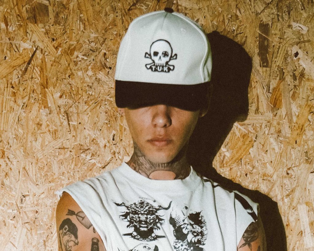 T.U.K. Shoes HT08 Black & Cream Skull Logo Hat HT08-OS