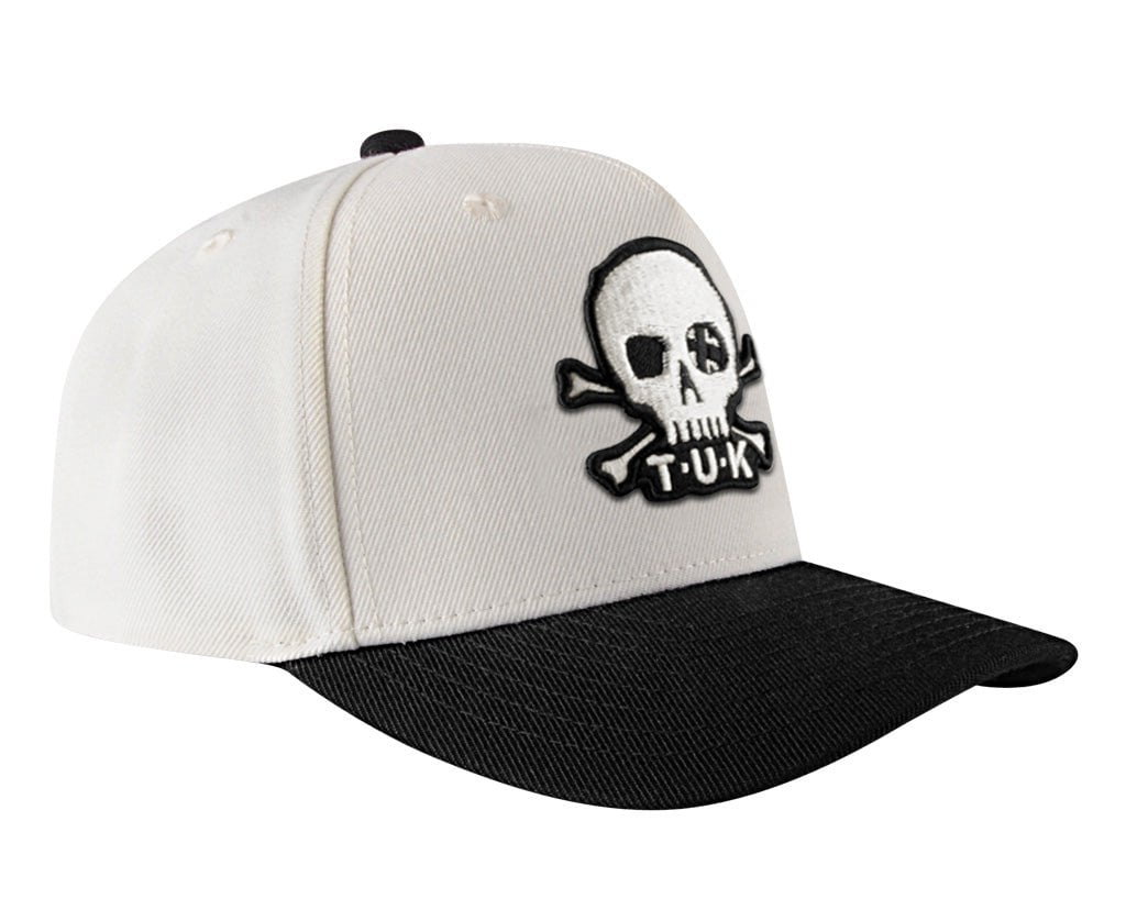 T.U.K. Shoes HT08 Black & Cream Skull Logo Hat HT08-OS