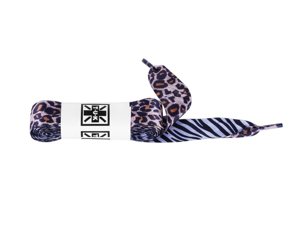 T.U.K. Shoes LC025-75-LEZ 75 CM Leopard Zebra Satin Laces LC025-75-LEZ-OS