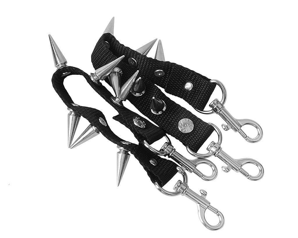T.U.K. Shoes SA04 Spiked Black Bondage Shoe Straps