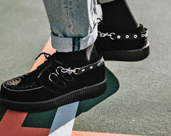 T.U.K. Shoes SA02 Eyelet Black Bondage Shoe Straps
