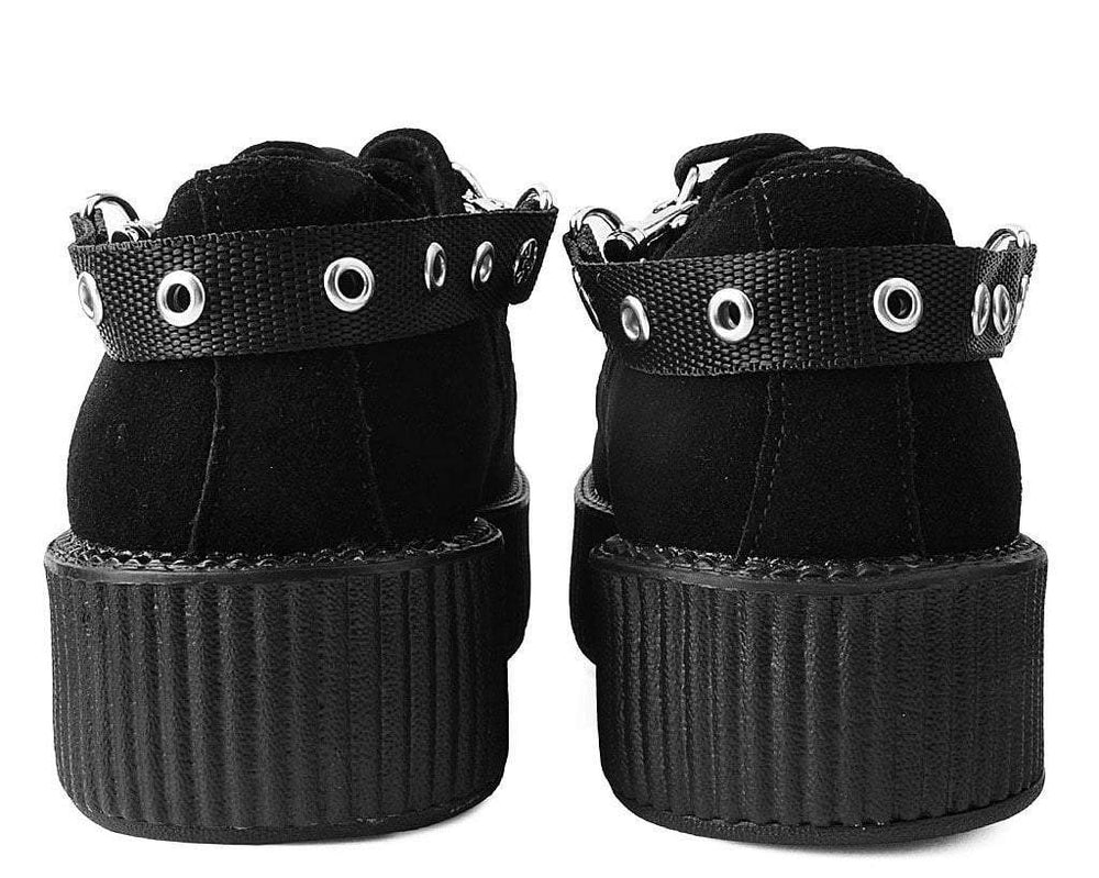 T.U.K. Shoes SA02 Eyelet Black Bondage Shoe Straps