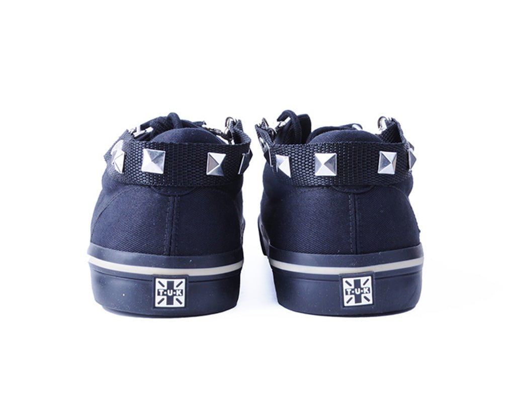 T.U.K. Shoes SA16 Silver Pyramid Stud Bondage Strap