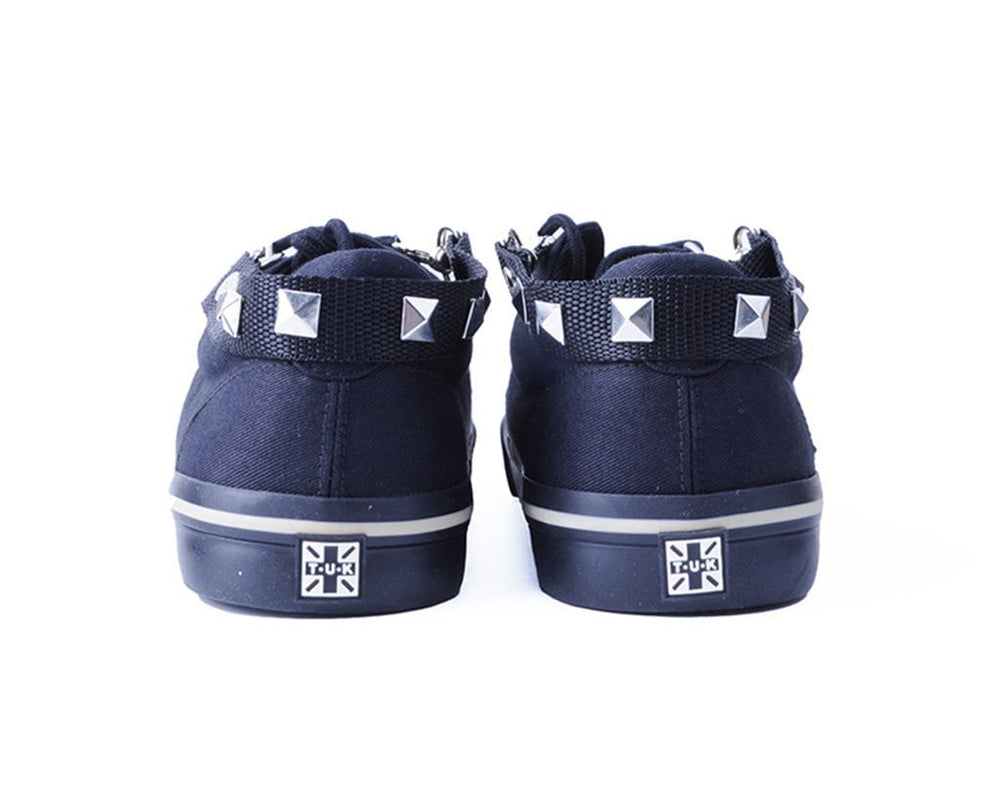 T.U.K. Shoes SA16 Silver Pyramid Stud Bondage Strap