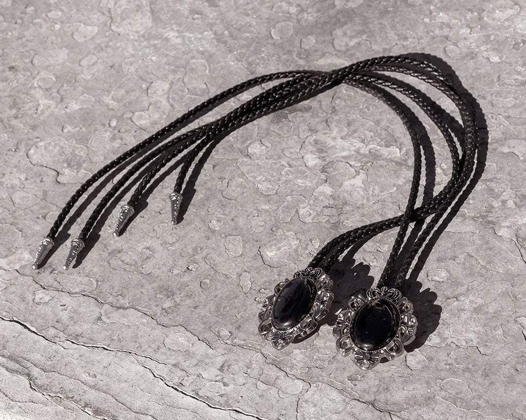T.U.K. Shoes BL01 Black Victorian Bolo Shoe Tie BL01-OS
