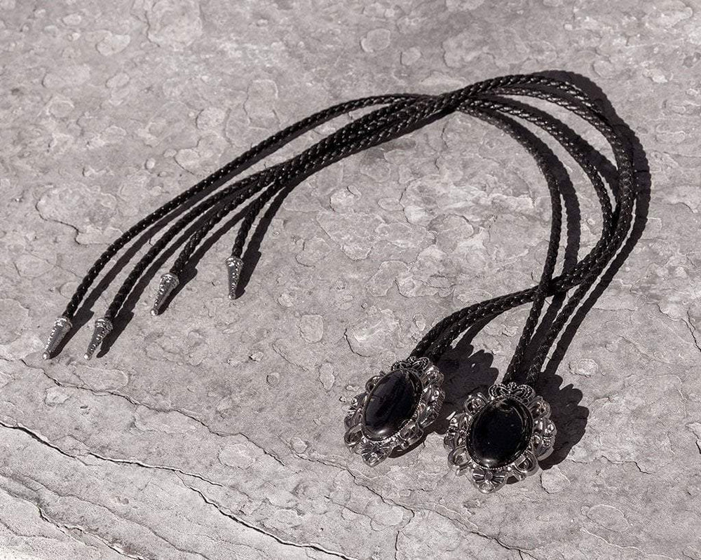 T.U.K. Shoes BL01 Black Victorian Bolo Shoe Tie BL01-OS