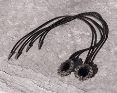 T.U.K. Shoes BL01 Black Victorian Bolo Shoe Tie BL01-OS