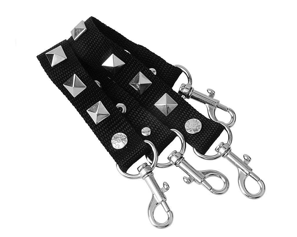 T.U.K. Shoes SA03 Pyramid Black Bondage Shoe Straps