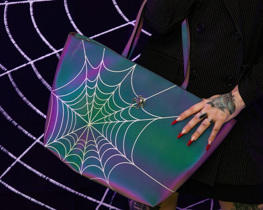 T.U.K. Shoes BG14 Midnight Chameleon Web Tote Bag BG14-OS