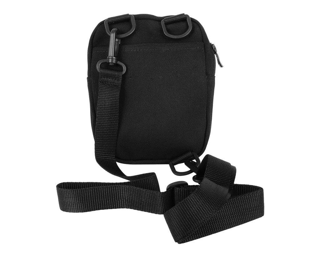 T.U.K. Shoes BG11 Black Canvas Crossbody Embroidered Bag BG11-OS