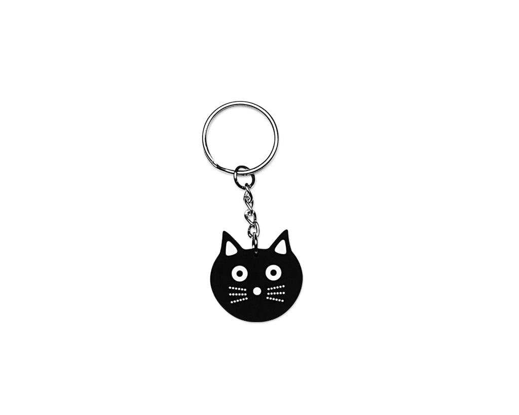 T.U.K. Shoes P0083 Kitty Face Keychain P0083-OS