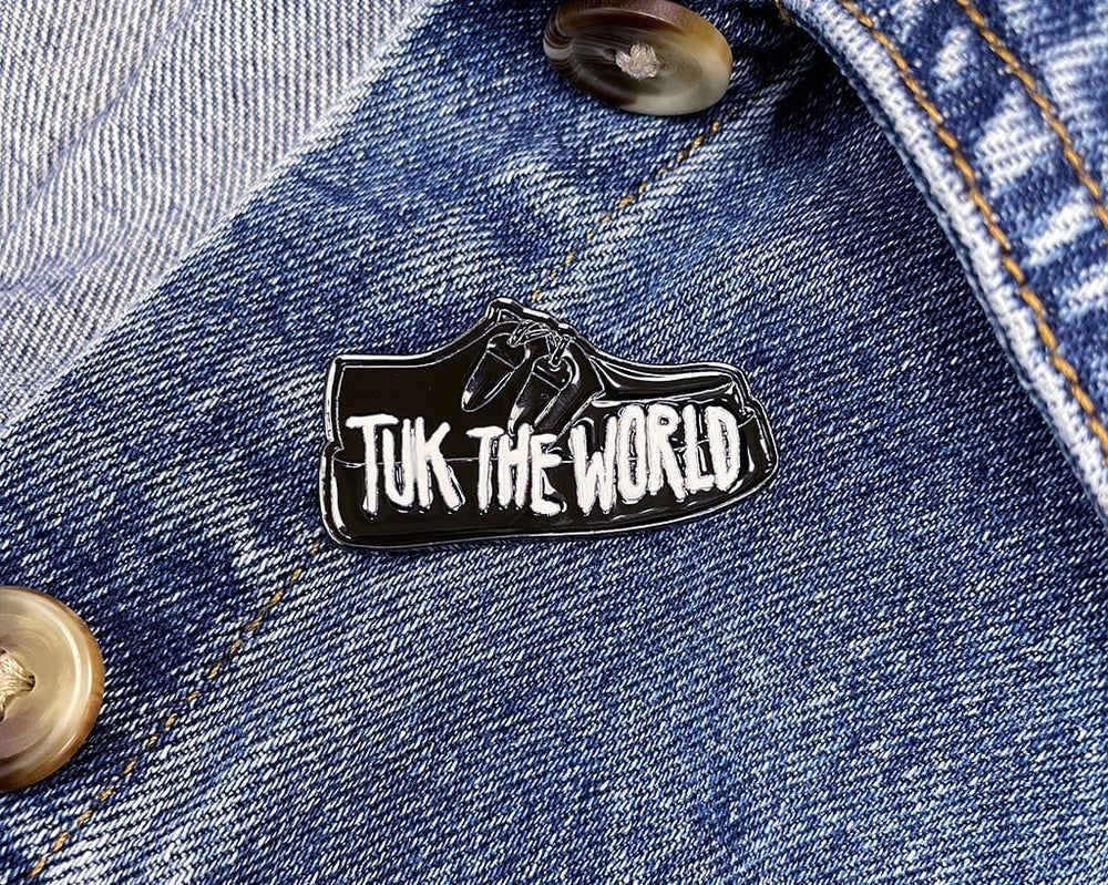 T.U.K. Shoes P0070 TUK The World Creeper Enamel Pin P0070