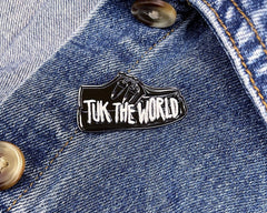 T.U.K. Shoes P0070 TUK The World Creeper Enamel Pin P0070