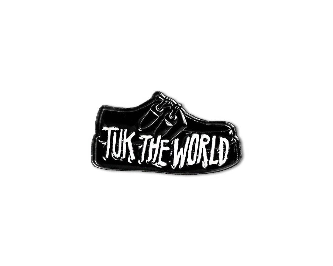 T.U.K. Shoes P0070 TUK The World Creeper Enamel Pin P0070