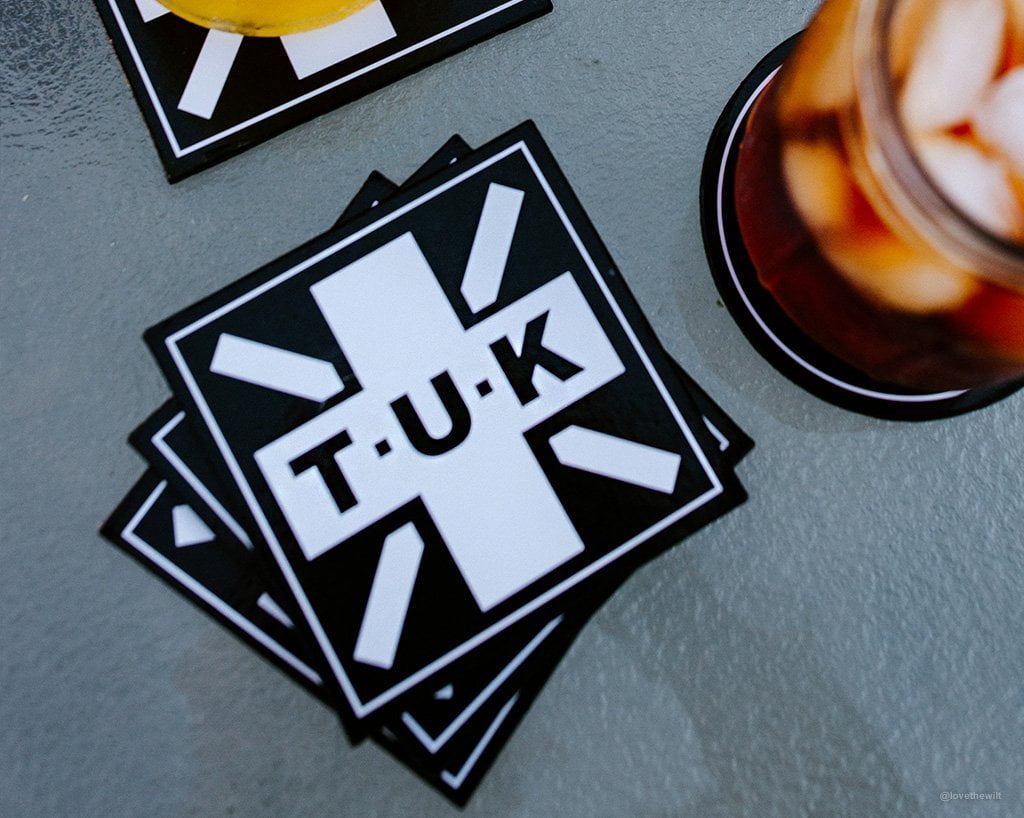 T.U.K. Shoes HA01 T.U.K. Square Logo Coaster 4-Pack HA01-OS
