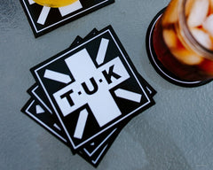 T.U.K. Shoes HA01 T.U.K. Square Logo Coaster 4-Pack HA01-OS