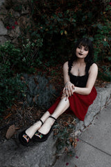 T.U.K. Shoes A3420L Black Lady Luck Pointed Ballet Creeper