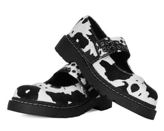T.U.K. Shoes T2351 Cow Print Mary Jane