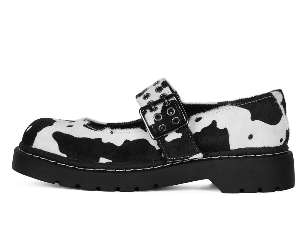 T.U.K. Shoes T2351 Cow Print Mary Jane