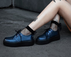 T.U.K. Shoes V3321 Midnight Metallic Viva Mondo Creeper