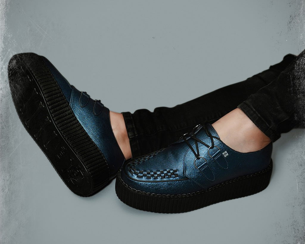 T.U.K. Shoes V3321 Midnight Metallic Viva Mondo Creeper