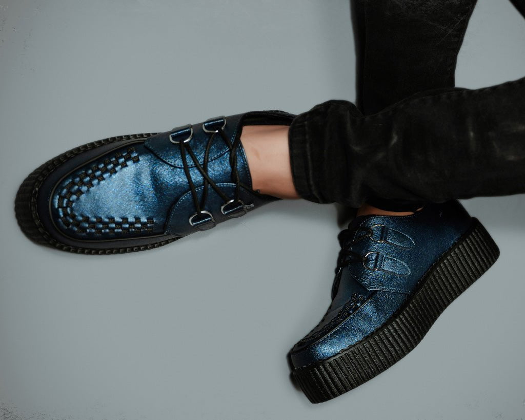 T.U.K. Shoes V3321 Midnight Metallic Viva Mondo Creeper