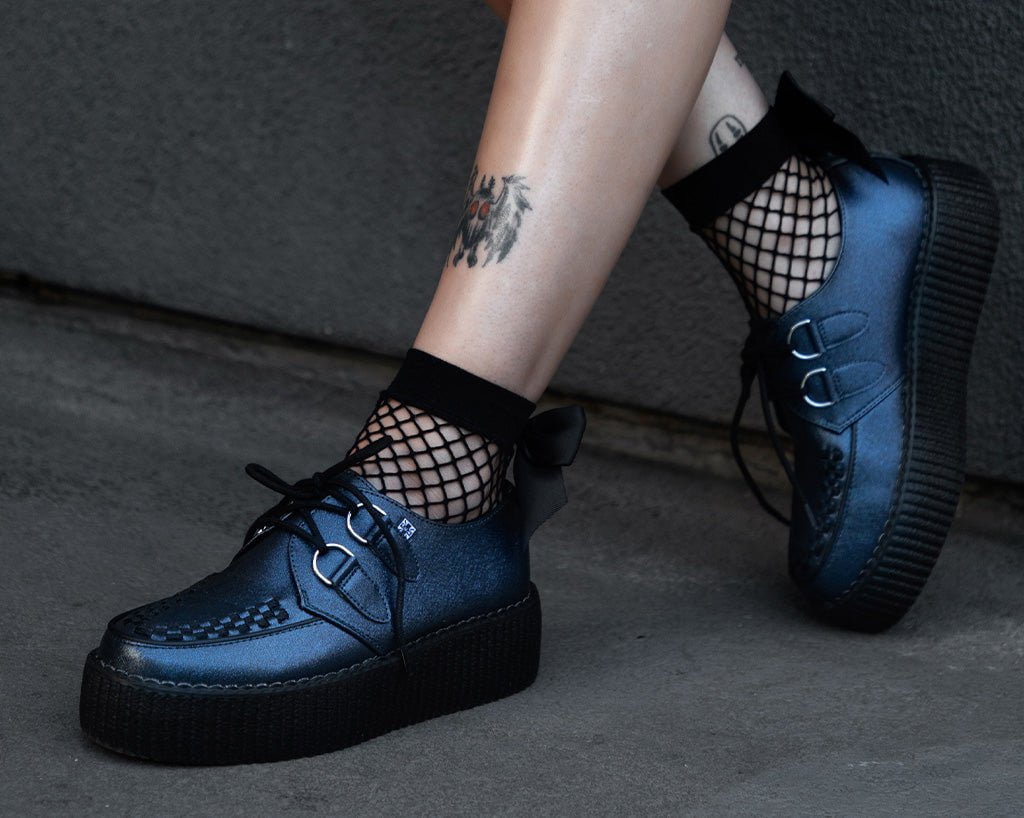 T.U.K. Shoes V3321 Midnight Metallic Viva Mondo Creeper
