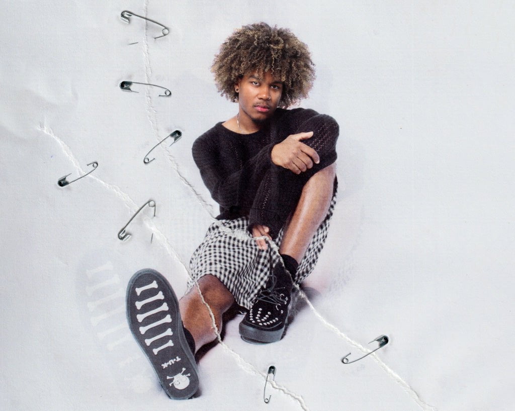T.U.K. Shoes A3152 Black Suede Studded D-Ring Sneaker
