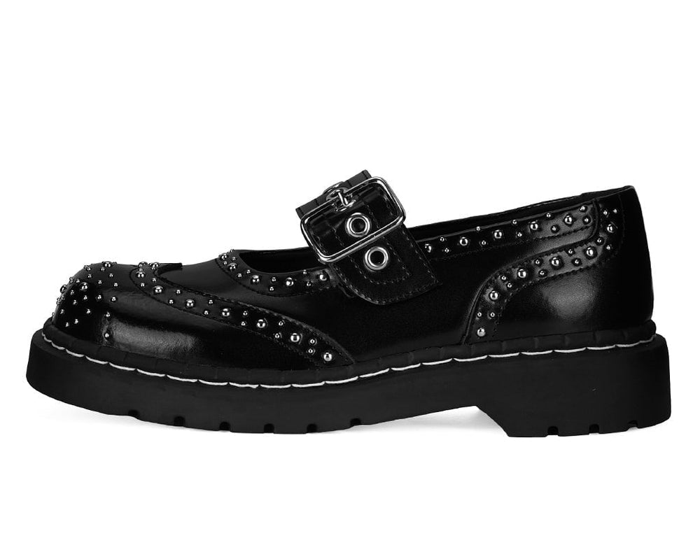 T.U.K. Shoes T2357 Studded Brogue Mary Jane