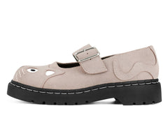 T.U.K. Shoes Dusty Rose Suede Kitty Mary Jane