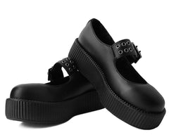 T.U.K. Shoes V9595L Black TUKskin™ Mary Jane Viva Mondo Creeper