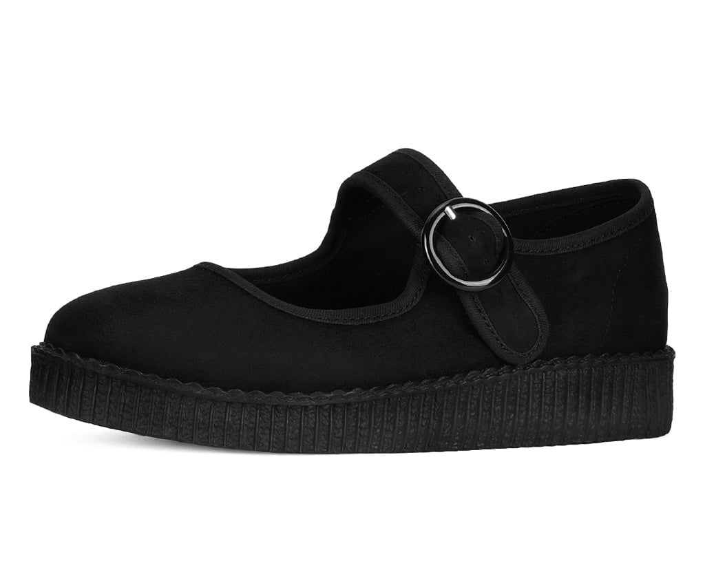 T.U.K. Shoes F3425L Black Buckle Viva Low Mary Jane