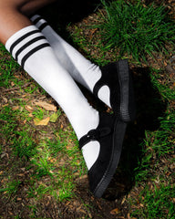 T.U.K. Shoes F3425L Black Buckle Viva Low Mary Jane