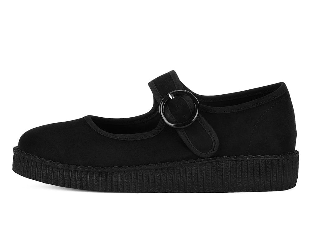 T.U.K. Shoes F3425L Black Buckle Viva Low Mary Jane