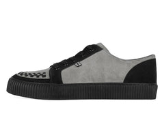 T.U.K. Shoes A3401 Black & Grey Suede Lace-Up Creeper Sneaker