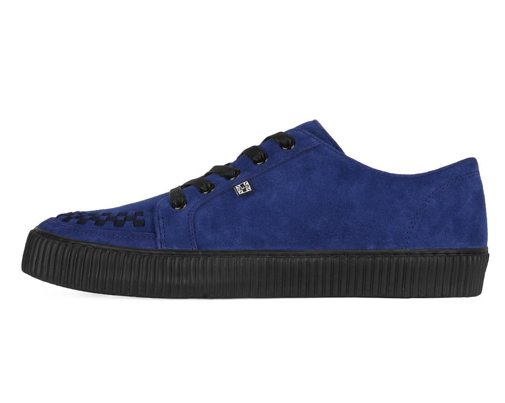 T.U.K. Shoes A3402 Navy Suede Lace-Up Creeper Sneaker