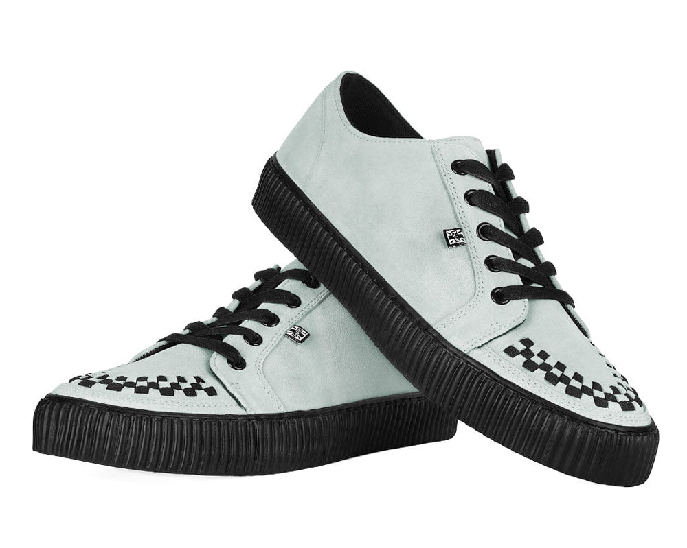 T.U.K. Shoes A3379 Grey Lace-Up Creeper Sneaker