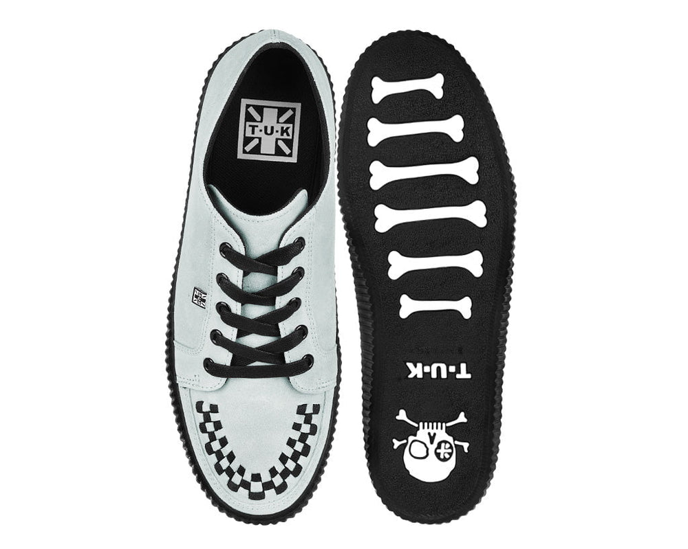 T.U.K. Shoes A3379 Grey Lace-Up Creeper Sneaker